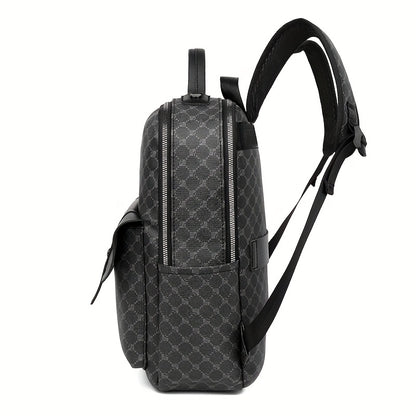 Men's Business Casual Commuter Backpack - Multi-Pocket Convertible Shoulder Bag with Suitcase Attachment, Sleek Minimalist Design for Work Travel & Daily Use, Travel Bag