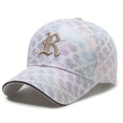 Men's Funky Embroidery Baseball Cap, Seasonable Casual Stylish High-End Baseball Cap With Adjustable Strap For Men And Women