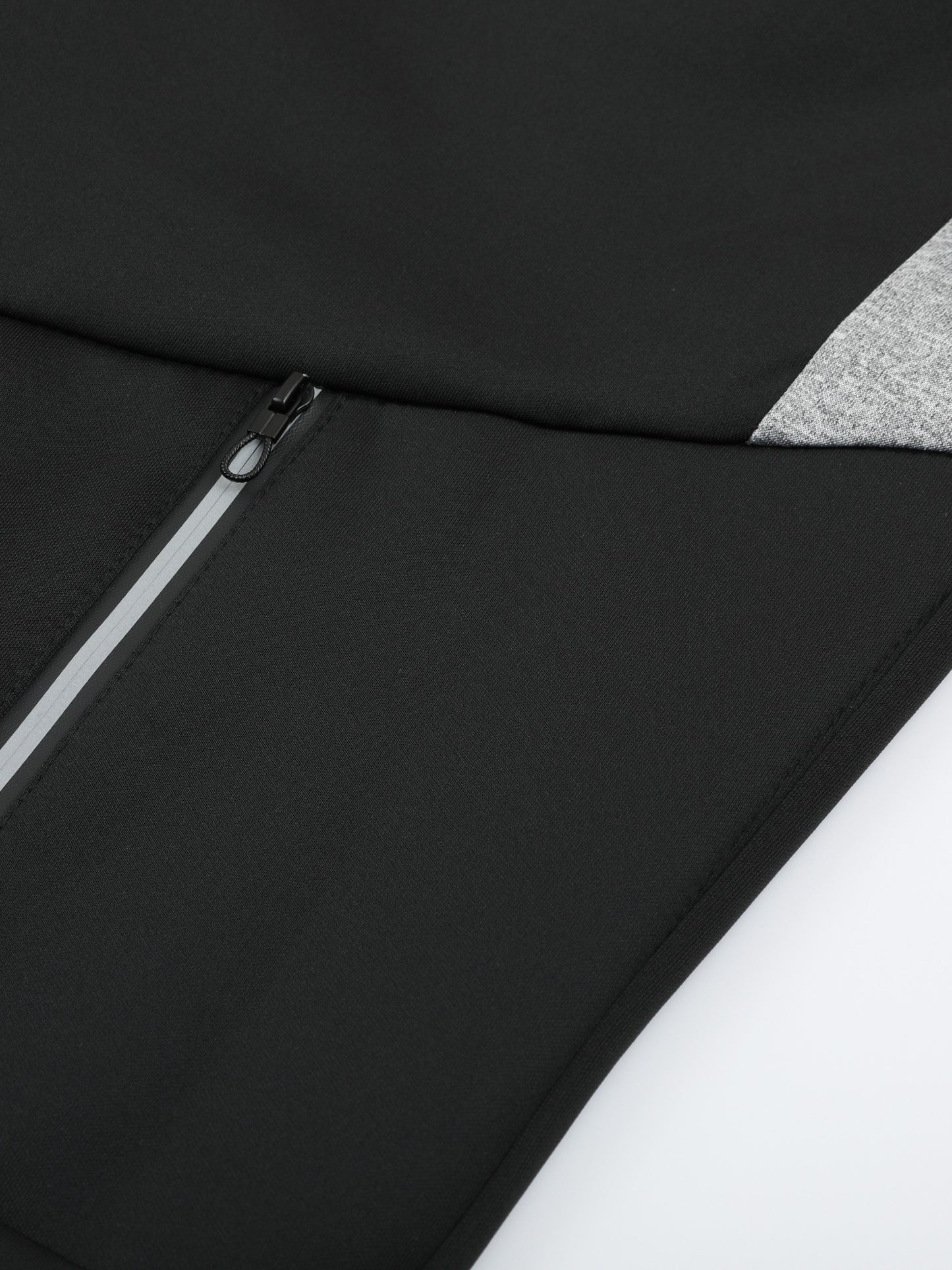 Men's Casual 2-Piece Outfit, Men's Stylish Zip-up Hoodie With Pockets, Color Block Drawstring Pants
