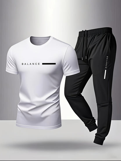 Men's Casual Set Fashion Logo Homewear Gift