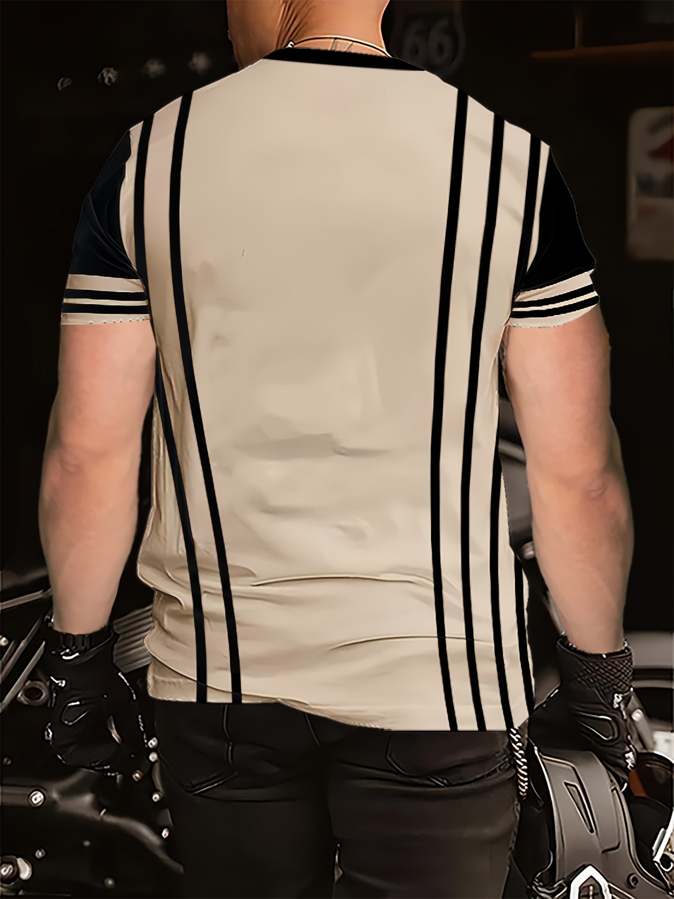 Men'S 3D Digital Print Short-Sleeve T-Shirt, Breathable Round-Neck Top for All Seasons, Non-Transparent, Stylish And Versatile, Comfortable And Lightweight.