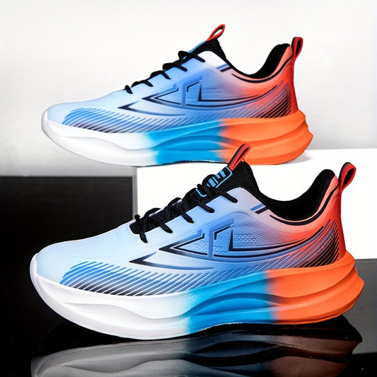 Men'S Breathable Lightweight Running Sneakers - Stylish Color-Block Design, Comfortable Low-Top Casual Shoes for All-Day Wear, Casual Sneakers | Fashionable Casual Shoes | Comfortable Footwear