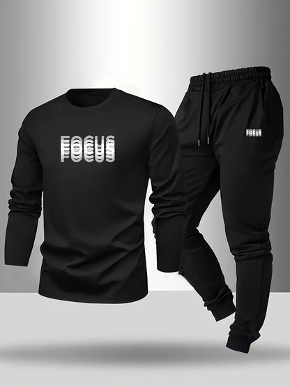 Men's Casual Comfortable Breathable Printed Loungewear Pants Set
