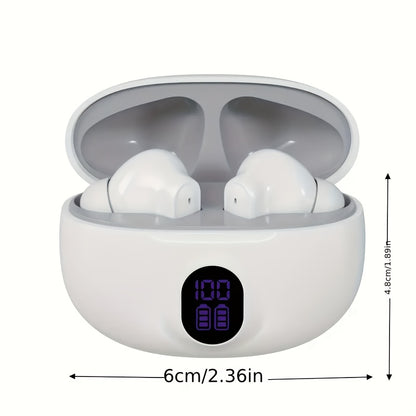 2025 New Model of Wireless Earphones with LED Battery Display, Long-Lasting Battery Life, and High-Fidelity Sound Quality That Feels Like a Music Feast. They Provide a Comfortable and Stylish Earbud Experience, Available in T