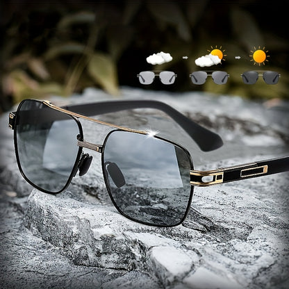CLLOIO Top Quality Photochromic Men Women Polarized Driving Chameleon Anti-glare Sport UV400