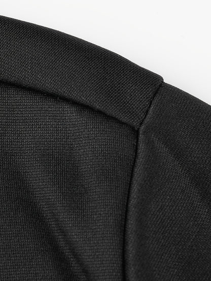 Spring and Autumn Men's Casual Sports Suit, Fashionable Open Jacket and Straight Trousers Two-piece Set
