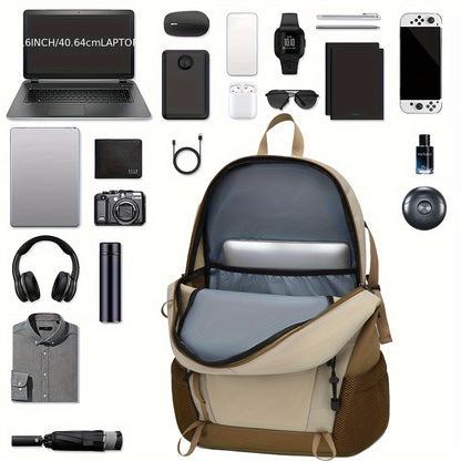 SWEET TOURIST Men'S Lightweight Hiking Backpack - Durable Oxford Fabric, Large Capacity, Adjustable Straps, Multiple Compartments for Outdoor Travel, Sports & Casual Use, Hiking Gear, Sturdy Construction