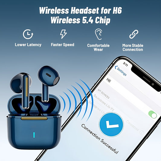 TWS True Wireless Stereo Headset, Ear Buds for iPhone/for Samsung/for Android/iOS, HIFI Sound Quality, ENC Noise Reduction, Gift for Birthday/Easter/Boyfriends/Girlfriends for Christmas Halloween Deco/gift