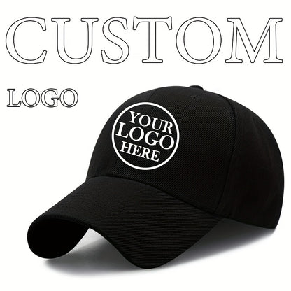 Customizable Baseball Cap - Adjustable, Lightweight Polyester Hat for Men & Women - Personalize with Text, Photos, or Logo - Available in Multiple Colors, Custom Baseball Cap, Without Battery