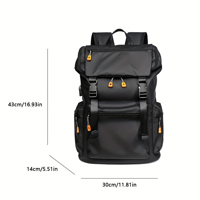 Men's Professional Backpack - Large Capacity Laptop Backpack with 39.62cm Sleeve, Business Computer Bag, Heavy-Duty Zipper Closure, Adjustable Padded Shoulder Straps - Lightweight Work Backpack for Office, College, Travel - E