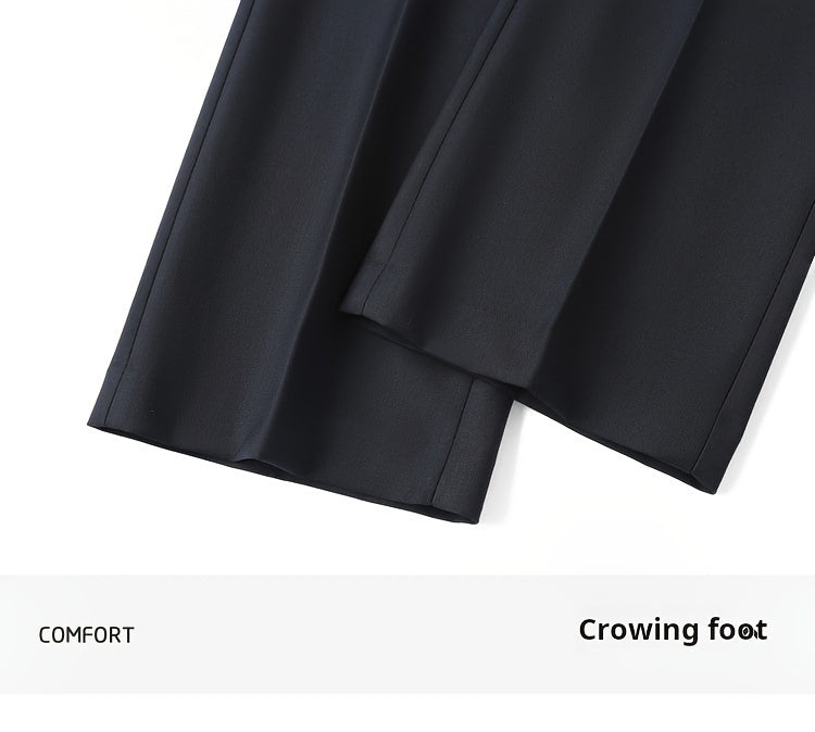KAISER Men's Classic Solid Color Straight-Leg Dress Pants - Casual & Versatile, Perfect for Spring/Fall