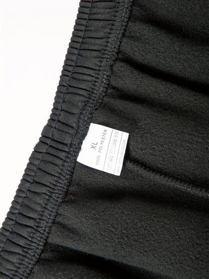 Men's Hoodie and Drawstring Sweatpants Set with PARIS Letter Print