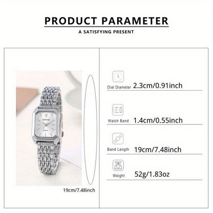 Fashion Classic Five-Bezel Bracelet Watch Square Fashion Watch A Must-have for women