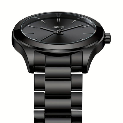 Simple Men'S Watch Black Waterproof Quartz Watch