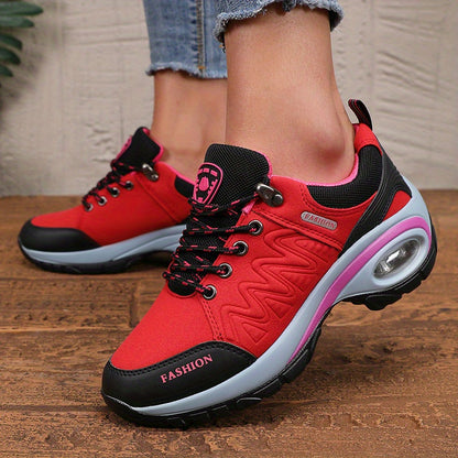 Women'S Athletic Sneakers, Thick Sole Soft Sole Fashion Outdoor Hiking Non-slip Casual Walking Shoes