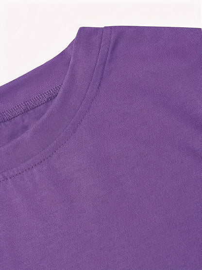 Circle Chic Butterfly Print T-Shirt - Exquisite Design, Casual Round Neck Top - Breathable and Lightweight, Perfect for Spring/Summer Wardrobe