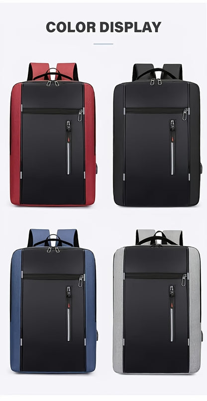 INNBagOther Stylish Unisex Business Backpack - Large Capacity, Multi-Compartment, Adjustable Straps, Durable for Travel, Commuting & Outdoor Adventures, Blac