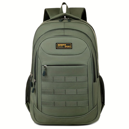 Leisure Backpack, Large Capacity Backpack, Suitable for Men and Women, Height 48cm, Length 33cm, Thickness 20cm, Can Hold 17-inch Laptop, Equipped with Adjustable Shoulder Straps, Ideal Choice for Daily Outdoor Commuting, Tra