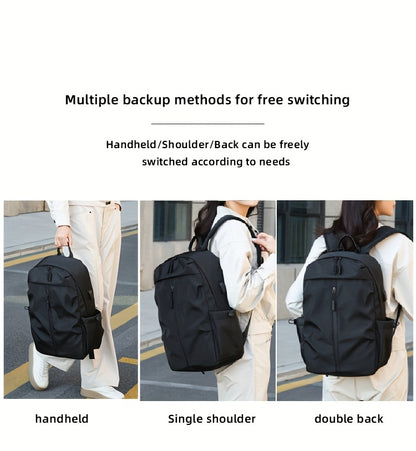 TMOOS Lightweight Large Capacity Backpack - Heavy-Duty Oxford Fabric Travel, Gym, Hiking, Laptop Backpack with Multiple Compartments, Padded Shoulder Straps - Convertible Crossbody Bag for Men, Women, Students, Professionals
