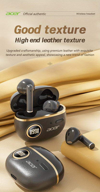 ACER TWS Wireless Earbuds with Deep Bass & Noise Cancellation, Long-Lasting Comfort, HIFI Sound, Touch Controls, Fast Delivery, Compatible with Phones/Tablets/Laptops, Ideal for Running, Music, Business, and More, Wireless Ea