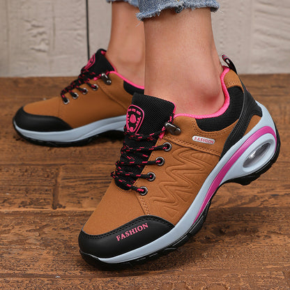 Women'S Athletic Sneakers, Thick Sole Soft Sole Fashion Outdoor Hiking Non-slip Casual Walking Shoes