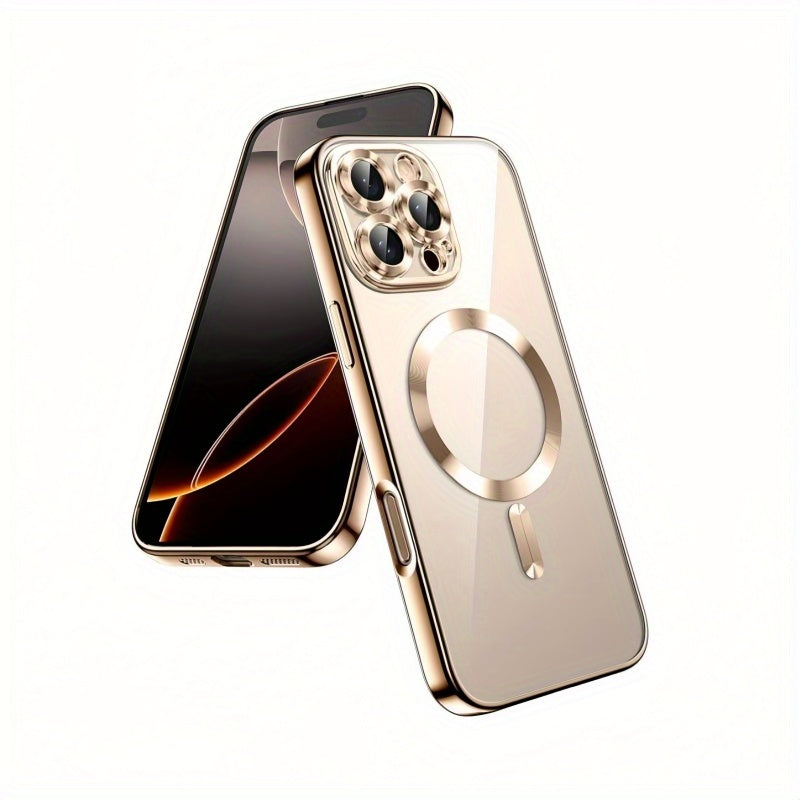 Համատեղելի է iPhone 16 Pro Max/iPhone 15 Pro Max և iPhone 16e/iPhone 15/16 Pro մագնիսական անլար լիցքավորման հեռախոսի պատյան, տեսախցիկի ոսպնյակի պաշտպանություն