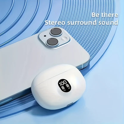 Wireless Earphones, True Wireless Earphones, LED Power Display, with Wireless Charging Box, Anti-Drop Sports Earphones, In-Ear Earphones with Microphone, Suitable for Smartphones, Laptops, TVs, Computers, Sports, Men And Wome