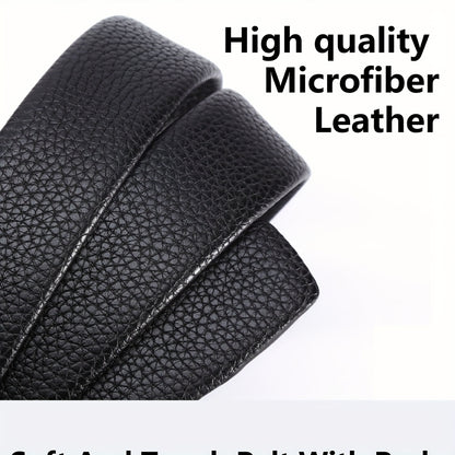 Men's Luxury Belt with Automatic Buckle - Adjustable 120-130cm, Formal & Casual Dress Belt, Alloy Construction for Everyday & Special Occasions - Sophisticated Men's Accessory, Belt Accessories, Stylish Crocodile Texture, Tex