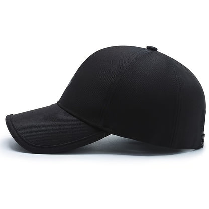 1pc Men'S Baseball Cap, Fantasy Charm Style, Adjustable, Hand Wash, Suitable for Valentine'S Day, Christmas, Spring Festival - Fashionable Versatile Peaked Cap, Suitable for Middle-Aged Peopl