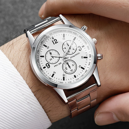 1pc/set Men'S Casual Round Zinc Alloy Quartz Watch, Non-rechargeable Button Battery (Diameter＜20mm), with Digital Dial, for Business