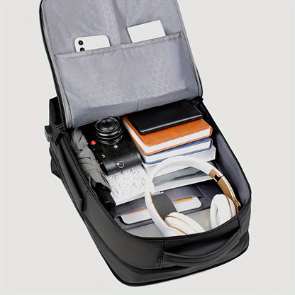 Large Capacity Business Backpack for Men, Fashionable College Student Backpack, Laptop Multifunctional Computer Bag, Double Shoulder Printing