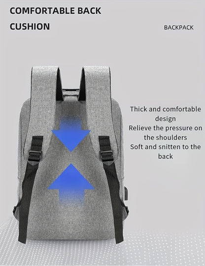 Three-Piece Set: Laptop Bag, Chest Bag, Wallet - Multi-Layer Oxford Fabric Adjustable Shoulder Backpack with Reflective Strip Design, Breathable Wide Strap Large Capacity Casual Storage Bag for Men, Suitable for Daily Commute