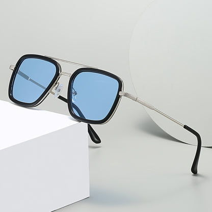 1pc Men's Women's Square Fashion Glasses Y2K Style