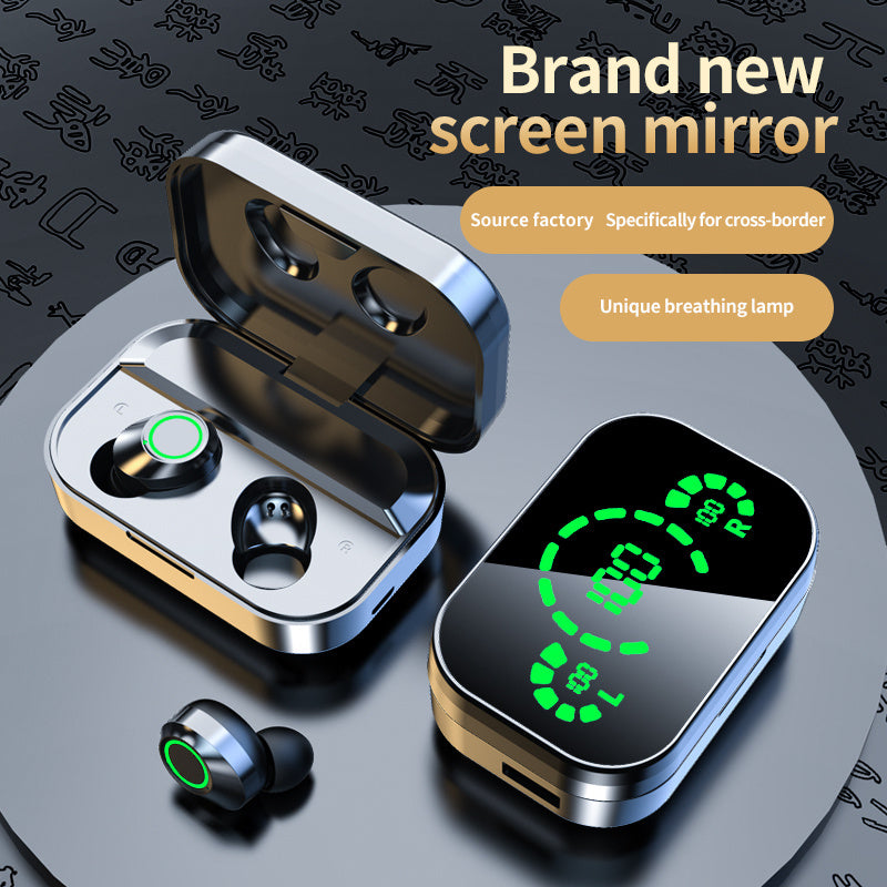 Hi-Fi Sound Wireless Earbuds with LED Charging Case, Touch Control, Noise-Canceling In-Ear Headphones, Wireless Connectivity, Quick Charge Compatible, Voice Call Noise Reduction, and Battery Indicator - Ideal for Gaming & Spo