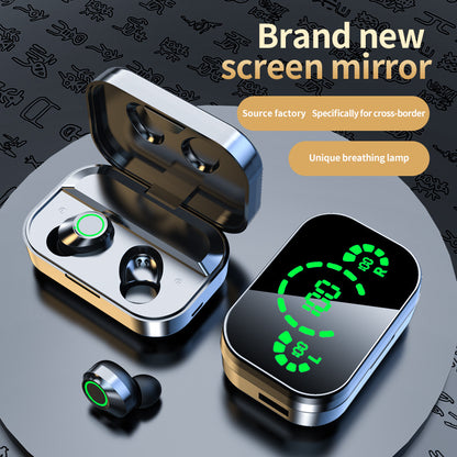 Hi-Fi Sound Wireless Earbuds with LED Charging Case, Touch Control, Noise-Canceling In-Ear Headphones, Wireless Connectivity, Quick Charge Compatible, Voice Call Noise Reduction, and Battery Indicator - Ideal for Gaming & Spo