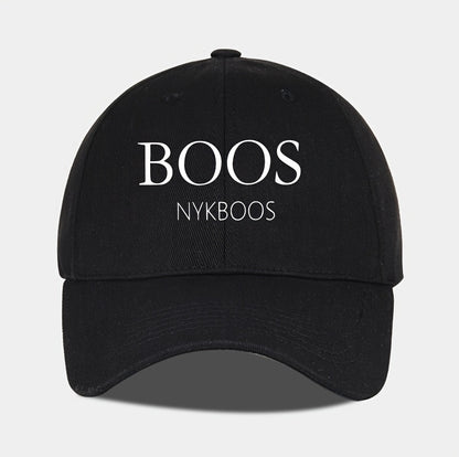 MLFO Casual "BOOS NYKBOOS" Baseball Cap, Lightweight Polyester, Adjustable Fit, Curved Brim, Hand Washable, 5 Colors, with Thanksgiving and Father'S Day Prints