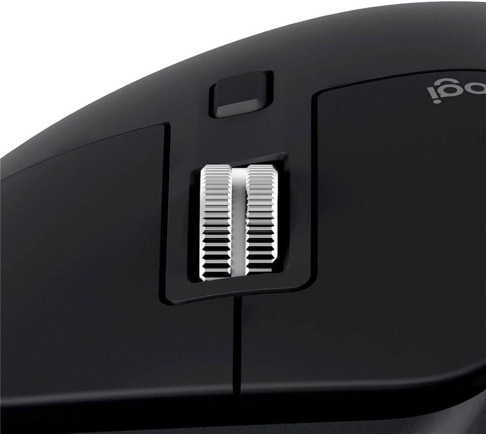 Logitech MX Master 3S - Wireless Performance Mouse with Ultra-Fast Scrolling, Ergo, 8K DPI, Track on Glass, Quiet Clicks, USB-C, Bluetooth, Windows, Linux, Chrome - Graphite