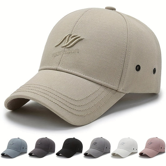 Men's Streetwear Snapback Baseball Cap - Adjustable Hard Top Sun Hat with Minimalist Logo, Breathable Non-Stretch Fabric for Face-Slimming Fit, Multi-Color Options for Casual & Sports (Teacher's Day, Graduation, Football Game