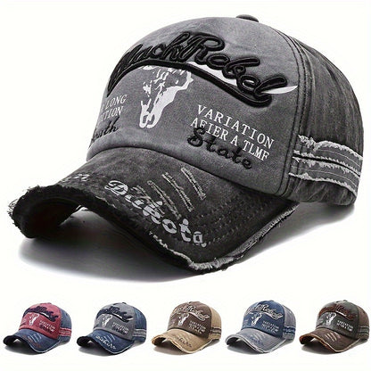 2024 High Quality Outdoor Leisure Men's Soft Washed Embroidered Baseball Hat - Durable, Fashionable, Comfortable, Wearing Baseball Hat