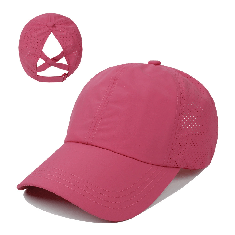 1x Summer Ponytail Baseball Cap, Women's Sports Hat Camping Hat Hiking Hat Christmas Gift