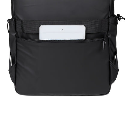 Business Travel Backpack | Men'S Stylish Black & Gray-Green Large-Capacity Backpack with Dry Wet Separation | Perfect for Business Trips, Gym, Swim & Short Stays | Durable Commuter Backpack for Work, School, and Travel | 60-I