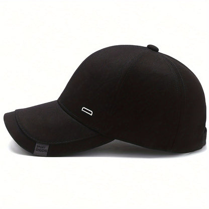 Women's Square Silvery Buckle Baseball Cap, Adjustable Sun Protection Casual Hat, Perfect For Spring/Fall Outings, Travel, Beach, And Parties