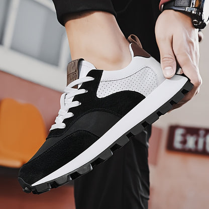 Men'S Casual Fashion Sneakers - Versatile & Stylish Dad Shoes with Rubber Sole, Lace-Up, Round Toe, Low Top Design for Outdoor, Hiking & Everyday Wear, Hiking Footwear|Modern Sneakers|Durable Rubber Sole