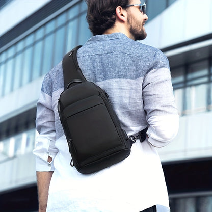 1pc Men's Fashion Crossbody Bag, Oxford Cloth Multifunctional Shoulder Bag