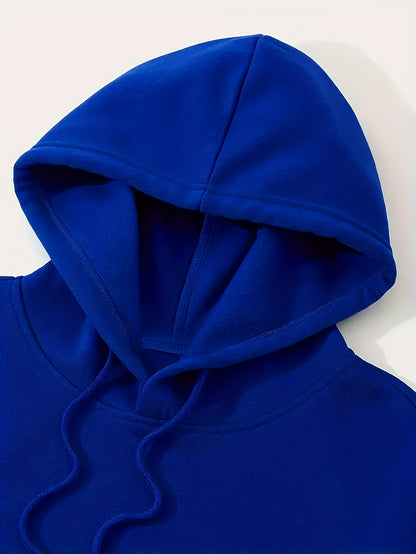2pcs, Men's Solid Color Hoodie And Joggers Set For Spring And Fall