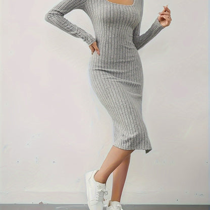 Elegant Sports Long Sleeve Dress Casual Sports Women's Skirt