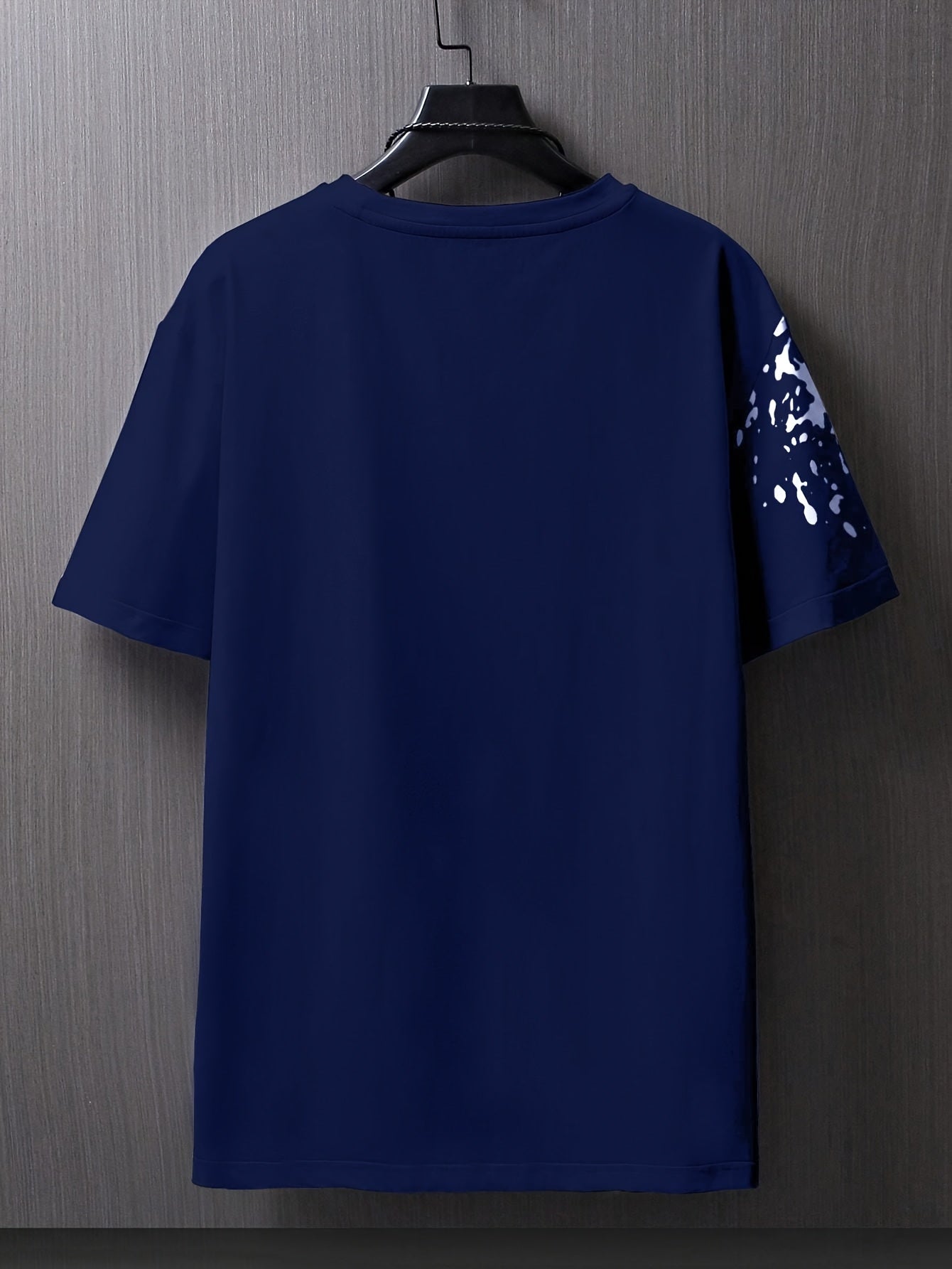 Men's Flat Shoulder Casual Butterfly Print Short Sleeve T-Shirt XT7119