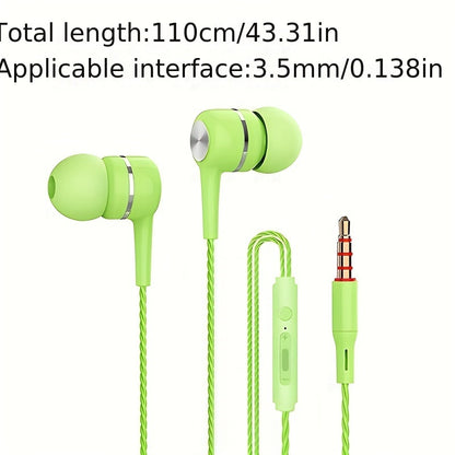 VPB S12 Universal Mobile Phone and Computer Subwoofer Earbuds In-Ear Style for Girls Karaoke Gaming Smart Headphones