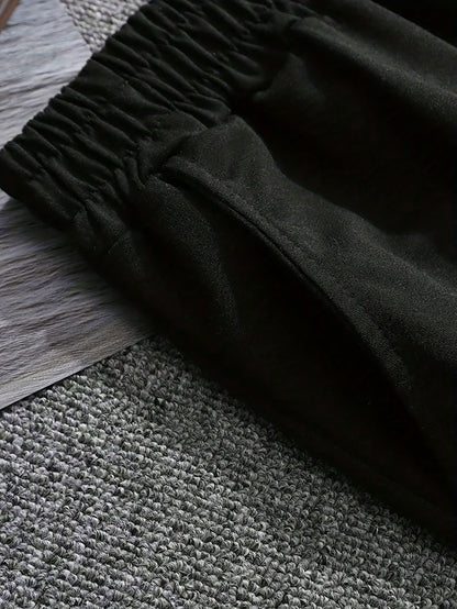 Men's suit short sleeve T-shirt and shorts