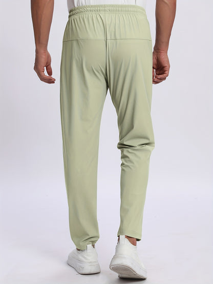 Men's sports trousers that absorb moisture and sweat, keep you dry and breathable, with pockets and drawstrings, zipper details, soft and comfortable soft-touch Men's jogging pants, lightweight and durable sports trousers, cl